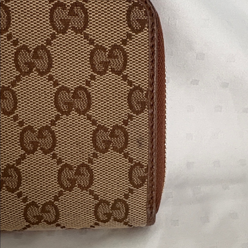 Gucci GG Canvas Monogram Zippy Long Wallet with COA - Picture 12 of 13